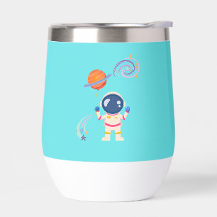 Aventuras de dibujos animados del astronauta.