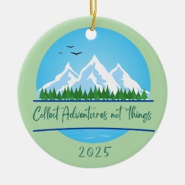 Aventuras, no cosas, adorno navideño