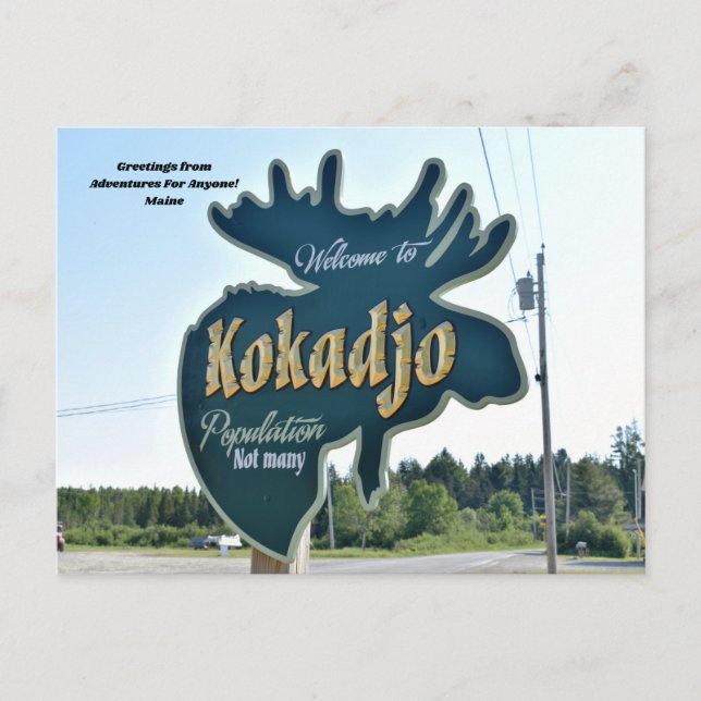 Aventuras para cualquiera Kokadjo, postal principa (Anverso)