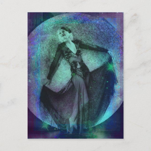 Averill - Tarjeta postal del sueño verde azul (Anverso)