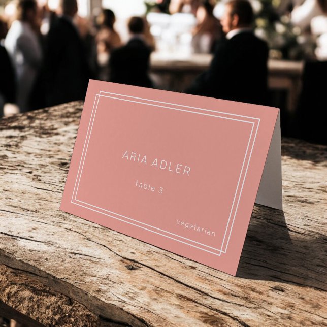 AVERY Tarjetas mínimas Rubor Peach Boda Place (AVERY Minimal Blush Peach Wedding Place Cards)