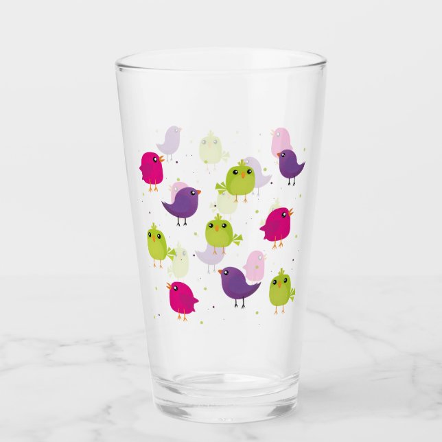 Aves alegres y coloridas (Anverso)