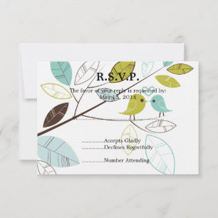 Aves amorosas Bodas RSVP