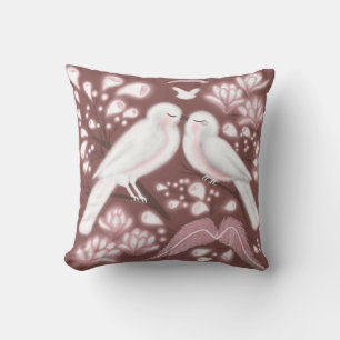 Aves amorosas de almohada