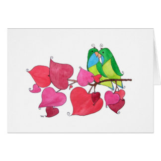 Aves amorosas, en blanco