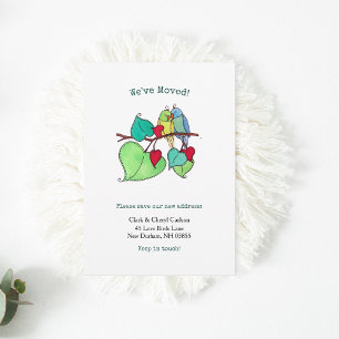 Aves amorosas que mueven la Invitación