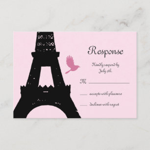 Aves amorosas RSVP (rosa)