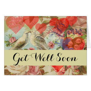 Aves amorosas vintage amor antiguo corazón