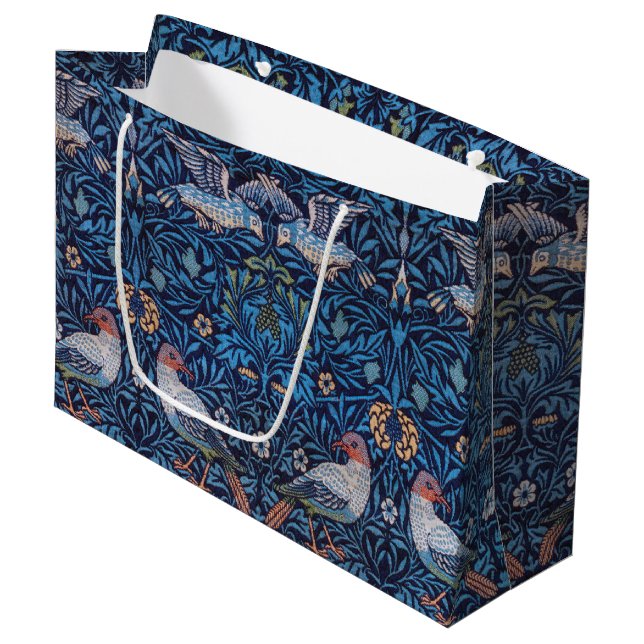 Aves, Bolsa de Regalo Grande de William Morris (Angulo Anverso)