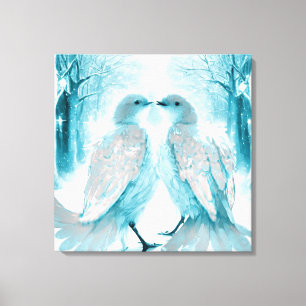 *~* Aves con amor de Wall Artsy Invierno de Arte A