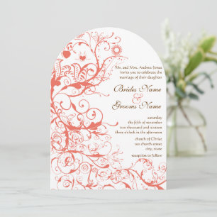 Aves corales y nalgas invitaciones a la boda