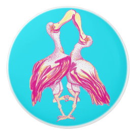 Aves cuchara Cerámica Tirador