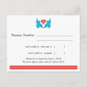 Aves de amor al estilo del pintado del papel RSVP