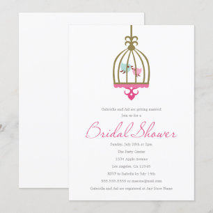 Aves de amor   Invitación a la ducha de novia