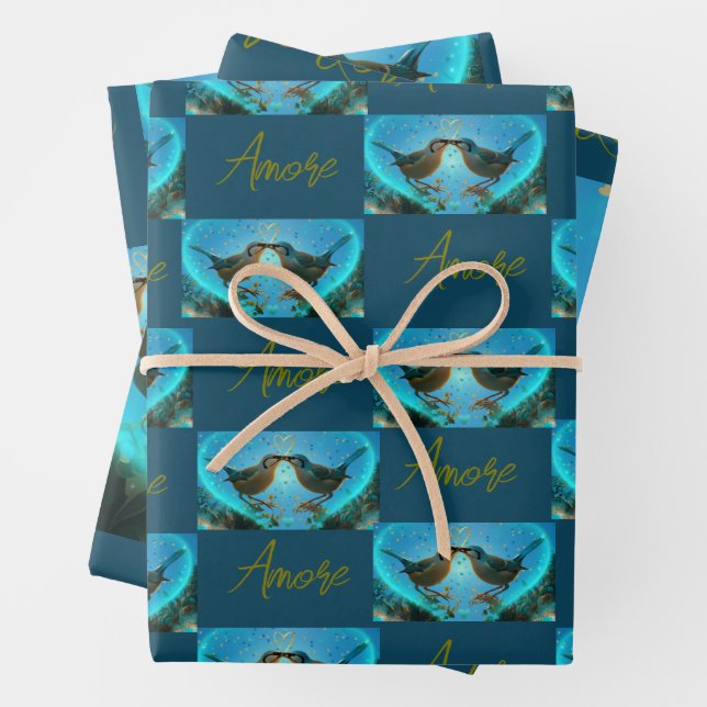 Aves de amor - Papel envuelto (In situ)