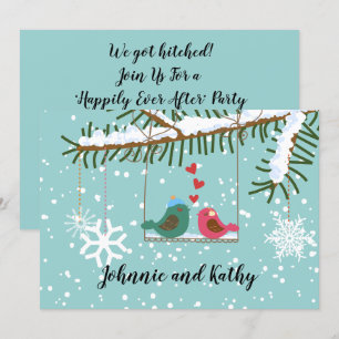 Aves de Amor Swing Invitación Solo Invitación