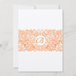 Aves de Coral Gray Whimsical Love Invitación a la