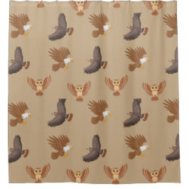 Aves de cortina de ducha de presas