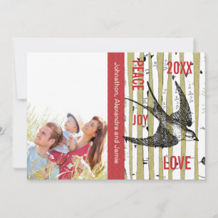 Aves de cosecha de árboles de aves familiares