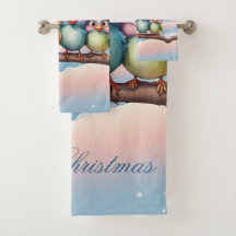 Aves de fantasía con gorras Navidades.