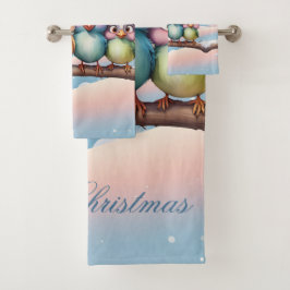 Aves de fantasía con gorras Navidades.