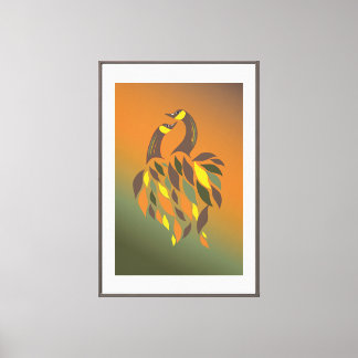 Aves de la armonía otoñal - Arte Feng Shui para el