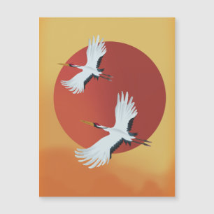 Aves de la grúa japonesa