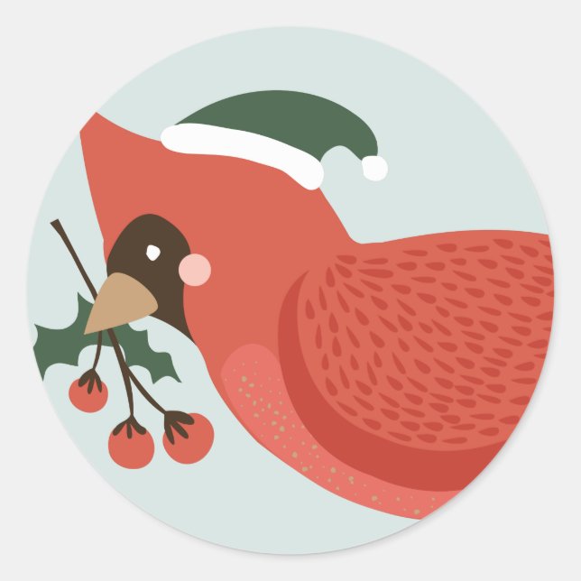 Aves de Pegatinas de feriado de pluma (Anverso)