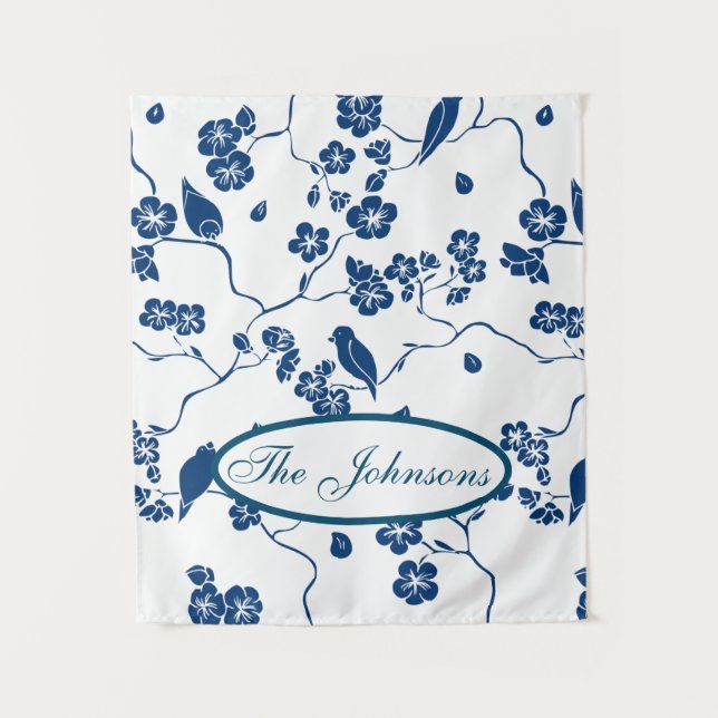 Aves de tela y flores contemporáneas (Anverso)