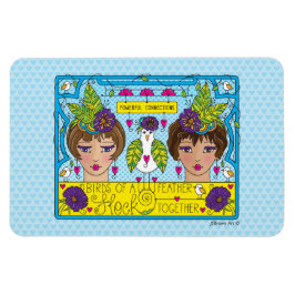 Aves De Un Imán Feather_Flexible 6"x4"