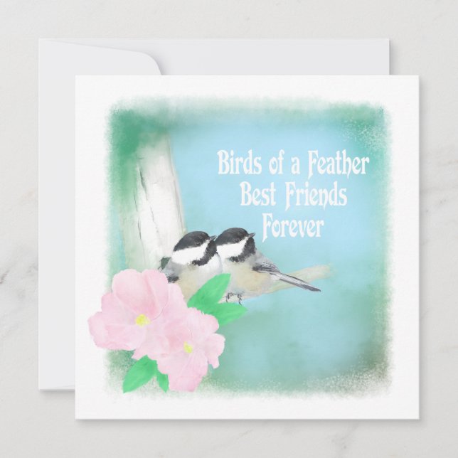 Aves de una pluma mejores amigos para siempre (Anverso)