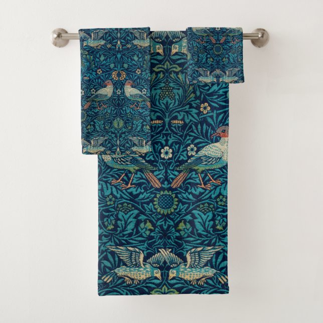 "Aves" de William Morris Blue Pattern (In situ)