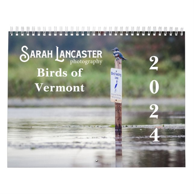 Aves del calendario Vermont 2024 (Tapa)