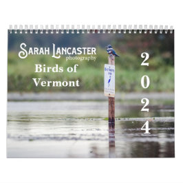 Aves del calendario Vermont 2024