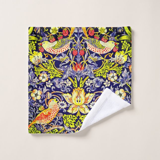 Aves del ladrón de fresas William Morris (Toallita)