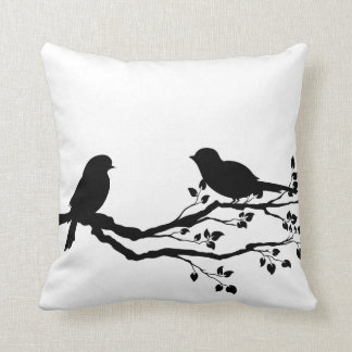 Aves En Cojines decorativos Reversibles De Rama