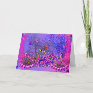 Aves En La Tarjeta De Saludo De Bush