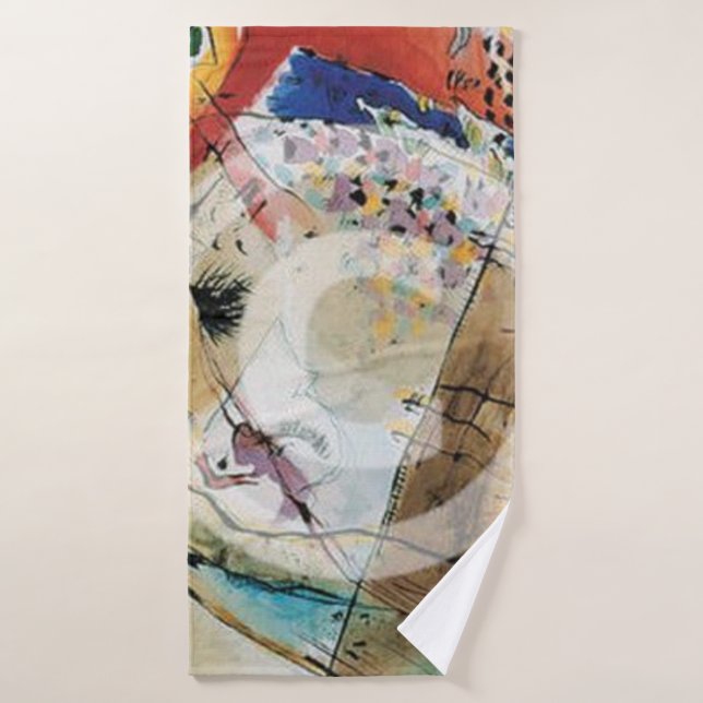 Aves exóticas, 1915 por Wassily Kandinsky (Toalla de baño)