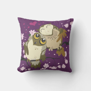 Aves Luv~ búho arroja almohada