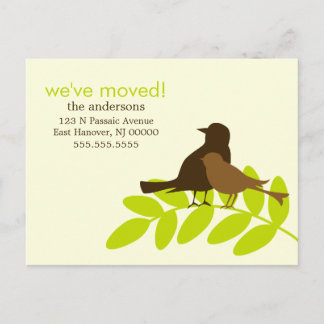 Aves marrones Nuevas Invitaciones de direcciones