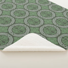 Aves medievales: manta del Sherpa verde esmeralda