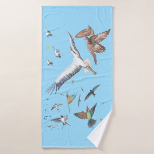 Aves migratorias rastreando su Ilustracion de vuel