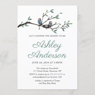 Aves niegan invitación de Baby Shower