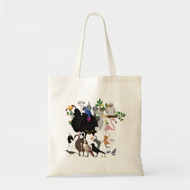 Aves No De Una Bolsa De Tote De Pluma (Frente)