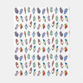 Aves Personalizados caprichosas lanzan una manta