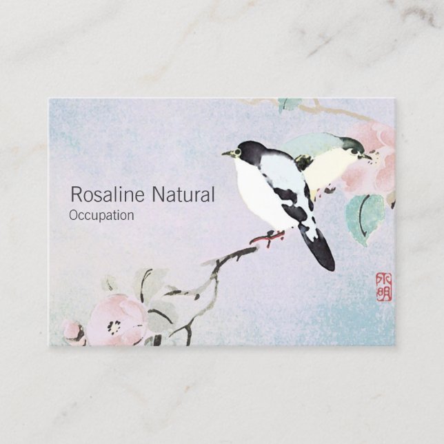 Aves relajantes - Tarjetas de visita grandes (Anverso)