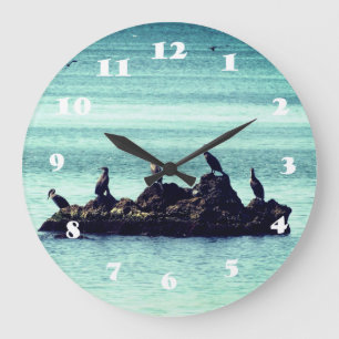 Aves Reloj de pared acrílico