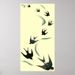 Aves Tragadas Vintage Arte