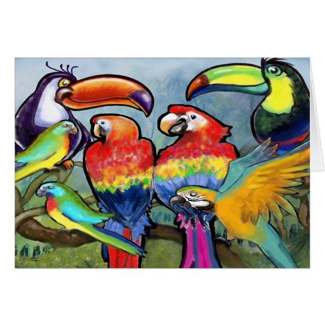 Aves tropicales (Anverso (Horizontal))