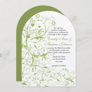 Aves verdes y nalgas #17 Invitaciones de boda